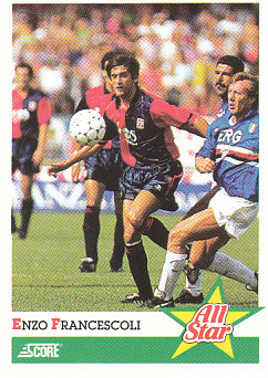 Enzo Francescoli Cagliari Score 92 Seria A #407